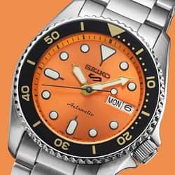 שעון SEIKO 5 SPORT יוניסקס מסדרת שעוני Seiko SKX Sports Style.