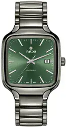Rado R27077312 - שעון יד מרובע לגבר l ראדו עשוי קרמיקה l מנגנון אוטומטי l