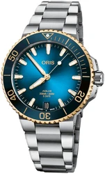 0140077696355-07822 Oris 09PEB אחריות יבואן רשמי l שעון יד אוריס יוניסקס l מסדרת שעוני Aquis Date Calibre 400 Oris אוטומטי l