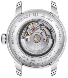 Tissot T006.207.11.036.00 אחריות יבואן רשמי טיסו לאישה לוח השעון משובץ יהלומים l שעון טיסו T0062071103600 לאישה מנגנון אוטומטי l