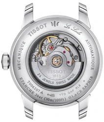 Tissot T006.207.11.096.00 אחריות יבואן רשמי טיסו לאישה לוח השעון משובץ יהלומים l שעון טיסו T0062071109600 לאישה מנגנון אוטומטי l