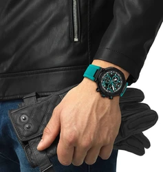 Tissot T141.417.37.051.01 אחריות יבואן רשמי טיסו T-Race Quartz Chronograph לגבר l שעון טיסו לגבר T1414173705101 בעיצוב בהשראת אופני מירוץ l
