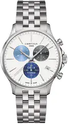 Certina C045.417.44.011.00 - אחריות יבואן רשמי l שעון סרטינה DS-8 Chrono דגם חדש l שעון יד סרטינה לגבר עשוי טיטניום (Titanium)