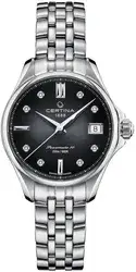 Certina C032.207.11.056.00 - אחריות יבואן רשמי l שעון סרטינה לאישה משובץ יהלומים דגם חדש l שעון יד סרטינה מנגנון אוטומטי ללא סוללה l