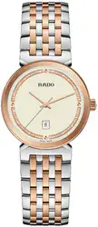Rado R48913403 - שעון יד לאישה l ראדו פלורנס l שעון יד בעיצוב משגע רקע בגוון שמפנייה l קוטר 30 מ"מ l