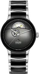 Rado R30012152 - שעון יד לגבר l ראדו סנטריקס אוטומטי l רקע אפור l מתנה מושלמת לחתן l
