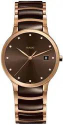 Rado R30554724- שעון יד לגבר l ראדו סנטריקס יהלומים l משובץ 12 יהלומים l מתנה מושלמת לחתן l