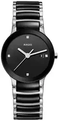 Rado R30935712 - שעון יד לאישה l ראדו סנטריקס יהלומים l משובץ 4 יהלומים l מתנה מושלמת לכלה l