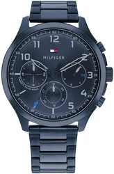 Tommy Hilfiger 1791853 שעון יד טומי הילפיגר l שעון לגבר בעיצוב משגע l שעון רצועת חוליות פלדה אל-חלד l מלאי מוגבל l
