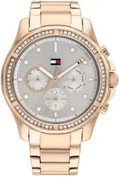 Tommy Hilfiger 1782572 שעון יד טומי הילפיגר l שעון יוניסקס בעיצוב משגע l שעון רצועת חוליות פלדה אל-חלד l מלאי מוגבל l