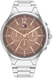 Tommy Hilfiger 1782596 שעון יד טומי הילפיגר l שעון יוניסקס בעיצוב משגע l שעון רצועת חוליות פלדה אל-חלד l מלאי מוגבל l