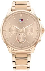 Tommy Hilfiger 1782453 שעון יד טומי הילפיגר l שעון יוניסקס בעיצוב משגע l שעון רצועת חוליות פלדה אל-חלד l מלאי מוגבל l
