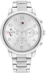 Tommy Hilfiger 1782523 שעון יד טומי הילפיגר l שעון יוניסקס בעיצוב משגע l שעון רצועת חוליות פלדה אל-חלד l מלאי מוגבל l