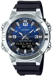 Casio AMW-870A-2AV אחריות יבואן רשמי l שעון יד קסיו אנלוגי דיגיטלי לגבר בעיצוב מיוחד