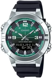 Casio AMW-870A-3AV אחריות יבואן רשמי l שעון יד קסיו אנלוגי דיגיטלי לגבר בעיצוב מיוחד