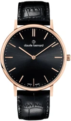 Claude Bernard 20219-37RC-NIR אחריות יבואן רשמי l שעון אלגנטי לגבר l שעון שוויצרי קלוד ברנרד l להיט ענק l