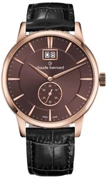 Claude Bernard 64005-37R-BRIR3 אחריות יבואן רשמי l שעון אלגנטי לגבר l שעון שוויצרי קלוד ברנרד l להיט ענק l