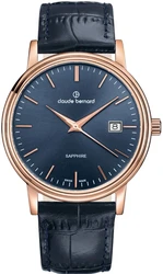 Claude Bernard 53007-37R-BUIR אחריות יבואן רשמי l שעון אלגנטי לגבר l שעון שוויצרי קלוד ברנרד l להיט ענק l