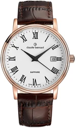 Claude Bernard 53009-37R-BR- אחריות יבואן רשמי l שעון אלגנטי לגבר l שעון שוויצרי קלוד ברנרד l להיט ענק l
