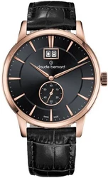 Claude Bernard 64005-37R-NIR3- אחריות יבואן רשמי l שעון אלגנטי לגבר l שעון שוויצרי קלוד ברנרד l להיט ענק l