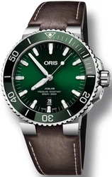 Oris 0173377304157-0752410E אחריות יבואן רשמי l שעון יד אוריס 43.5MM לגבר l מסדרת שעוני Oris Aquis Date אוטומטי l