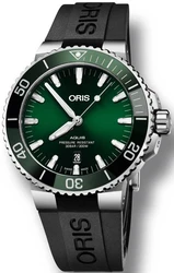Oris 0173377304157-0742464EB אחריות יבואן רשמי l שעון יד אוריס 43.5MM לגבר l מסדרת שעוני Oris Aquis Date אוטומטי l