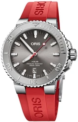Oris 0173377304153-0742466EB אחריות יבואן רשמי l שעון יד אוריס 43.5MM לגבר l מסדרת שעוני Oris Aquis Date Relief אוטומטי l
