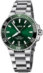 Oris 0173377324157-0782105PEB אחריות יבואן רשמי l שעון יד אוריס לגבר l מסדרת שעוני Aquis Date 39.5 Oris אוטומטי l