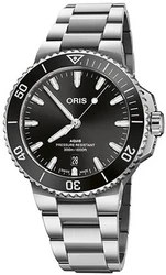 Oris 0173377874154-0782204PEB אחריות יבואן רשמי l שעון יד אוריס לגבר l מסדרת שעוני Aquis Date 41.5 Oris אוטומטי l