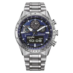 שעון טייסים אנלוגי דיגיטלי ECO DRIVE CIJV200051L