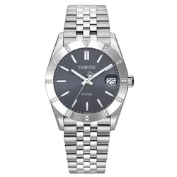 שעון EMBOSS זהוב לאישה יהלומים סקובה ליידי