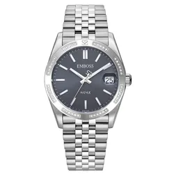 שעון EMBOSS לאישה AVENUE כסוף EYAVFASSBMS046